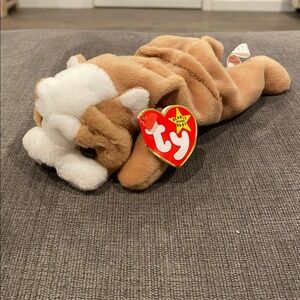 TY Beanie Baby - Wrinkles the Bulldog - NWT!! vintage toys toy plush stuffed dog